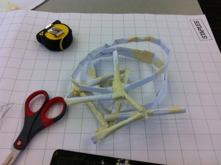 Paper model of the bike